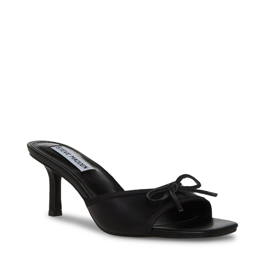 Mulas Steve Madden Emory Cuero Mujer Negras | ES FG8012